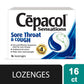 Cepacol® Sensations Sore Throat and Cough, Sore Throat Lozenges, 16 ct