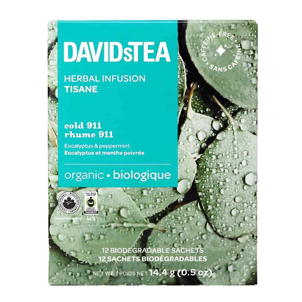 DAVIDsTEA Herbal Infusion Tisane - Cold 911 - 12's