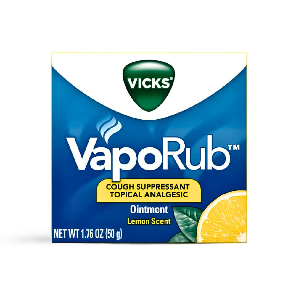 4 Pack Vicks VapoRub Cough Relief Topical Analgesic Ointment Lemon Scent 1.76 oz