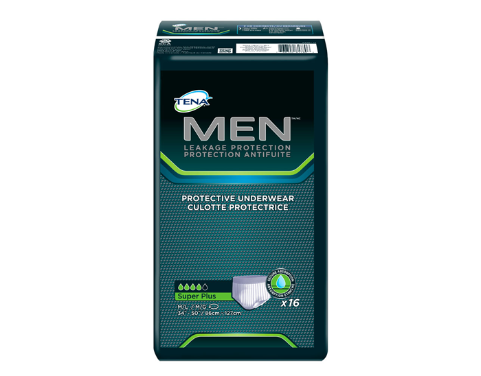 TENA: Men's Protective Underwear Super Plus Absorbency