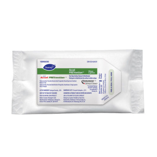 Accel® PREVention Wipes, 8-Count Soft Pack, 19cm x 25.4cm
