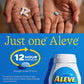 ALEVE Pain Relief, Clinically Proven, Fast-Acting, Long-Lasting, Naproxen Sodium, 50 Caplets