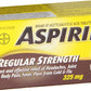 ASPIRIN Extra Strength 500mg, Fast & Effective Relief of Migraines, Headaches, Joint & Body Pain, Fever, Pain from Cold & Flu, 50 Tablets