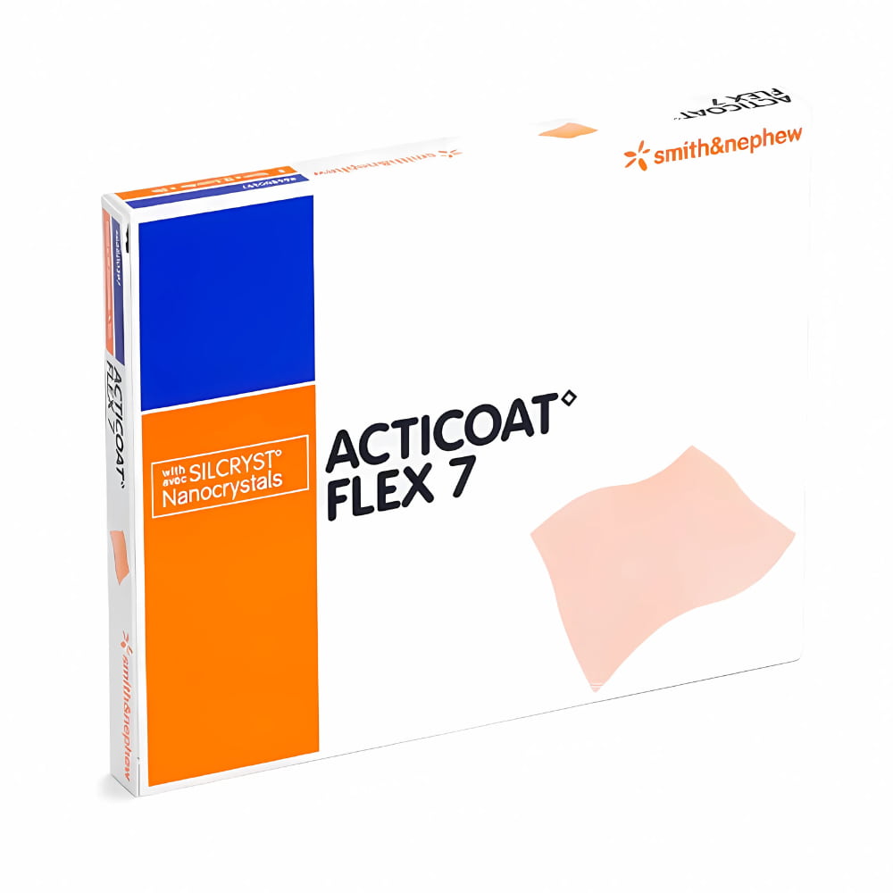 Acticoat Flex 7 Antimicrobial Barrier Dressing With Silcryst Nanocrystals 2" X 2"