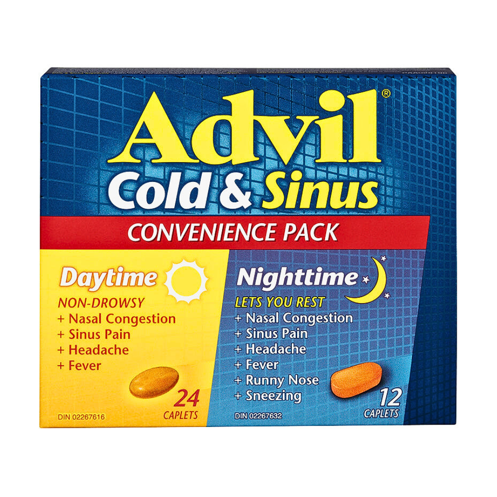 Advil Cold & Sinus Daytime & Nighttime Convenience Pack - 36s