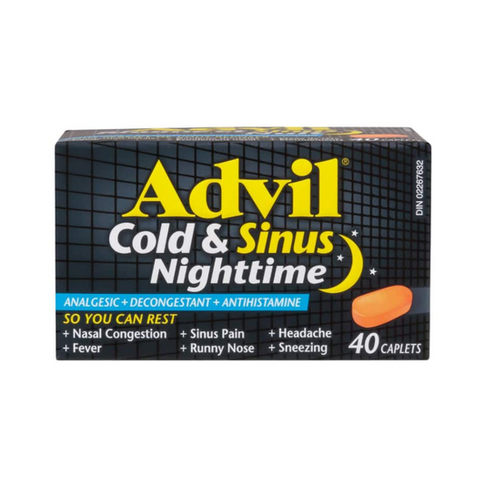 Advil Cold & Sinus Nighttime Caplets - 40's
