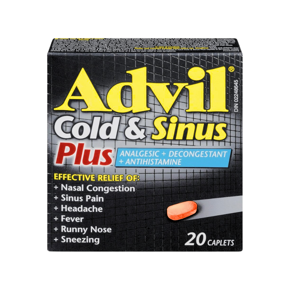 Advil Cold & Sinus Plus Caplets - 20's