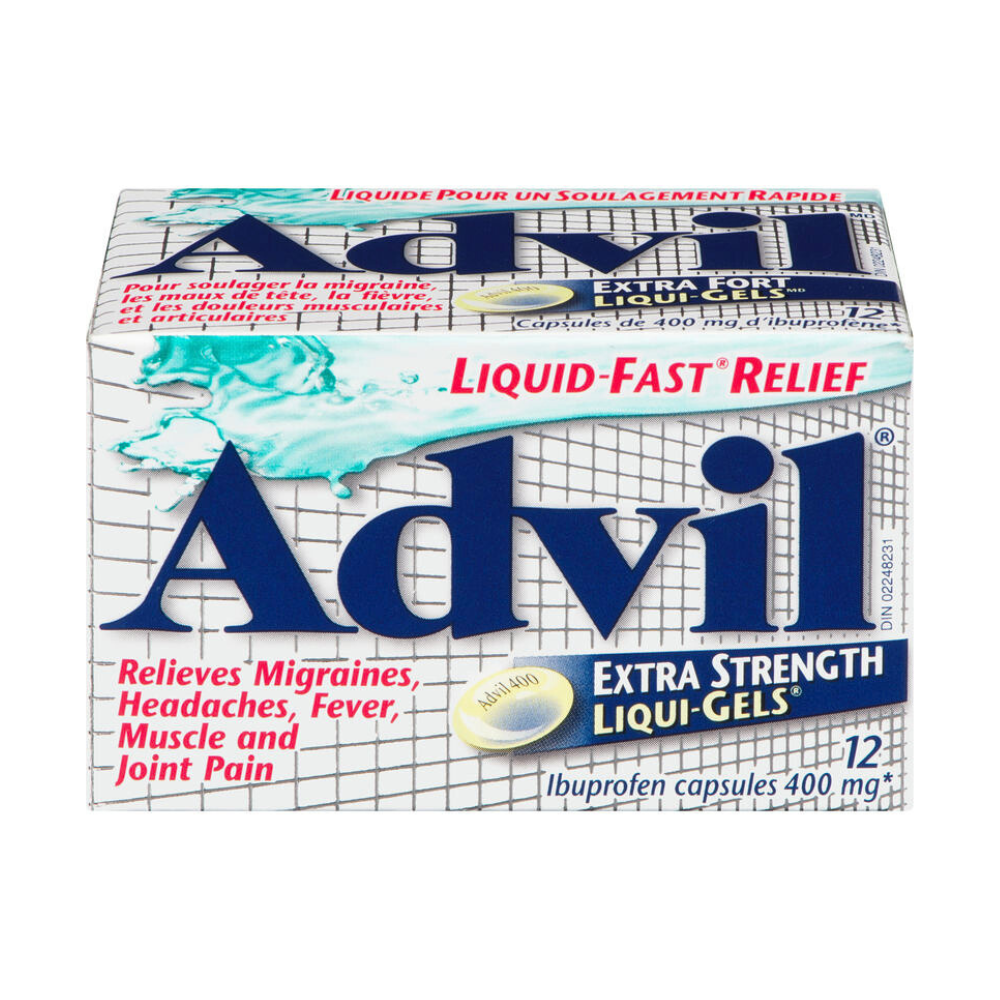 Advil Extra Strength 400 mg Liqui-Gels – Fast Pain & Fever Relief