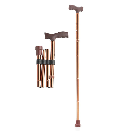 Aluminum Folding Canes, Height Adjustable Bronze