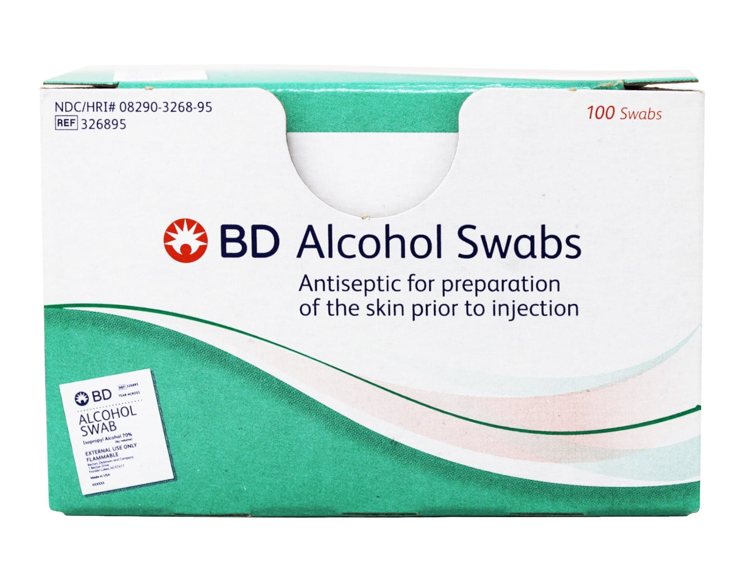 BD Isopropyl Alcohol Swabs (Case of 1200) 326895
