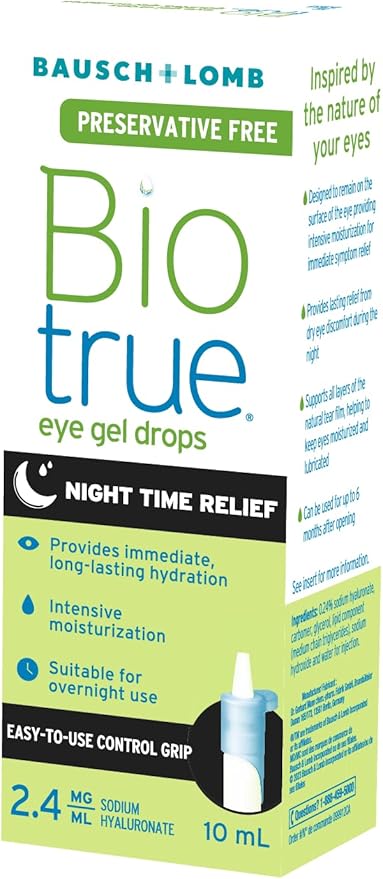 Bausch&Lomb Biotrue Eye Gel Drops - Nighttime Relief - 10ml