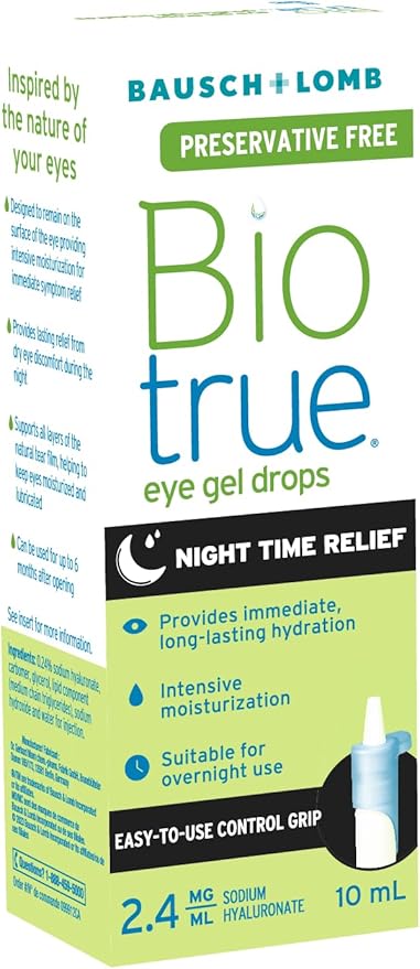 Bausch&Lomb Biotrue Eye Gel Drops - Nighttime Relief - 10ml