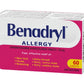 Benadryl Allergy Caplets - 60's