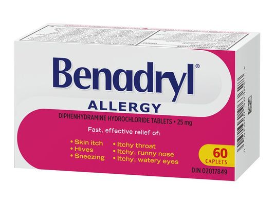 Benadryl Allergy Caplets - 60's