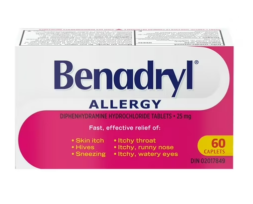 Benadryl Allergy Caplets - 60's