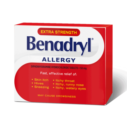 Benadryl Allergy Extra Strength Caplets - 50mg - 36s