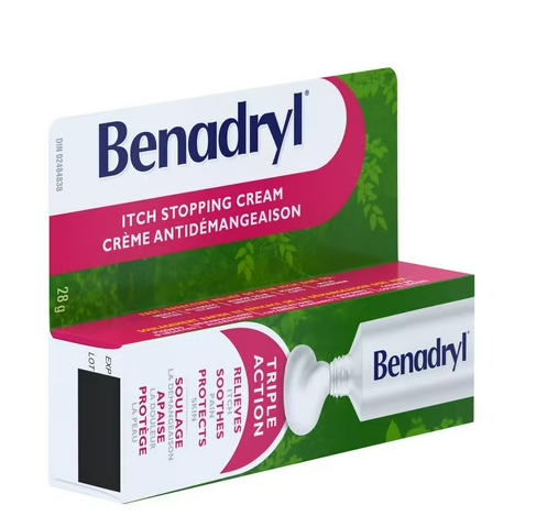 Benadryl Itch Relief Cream, 28 grams