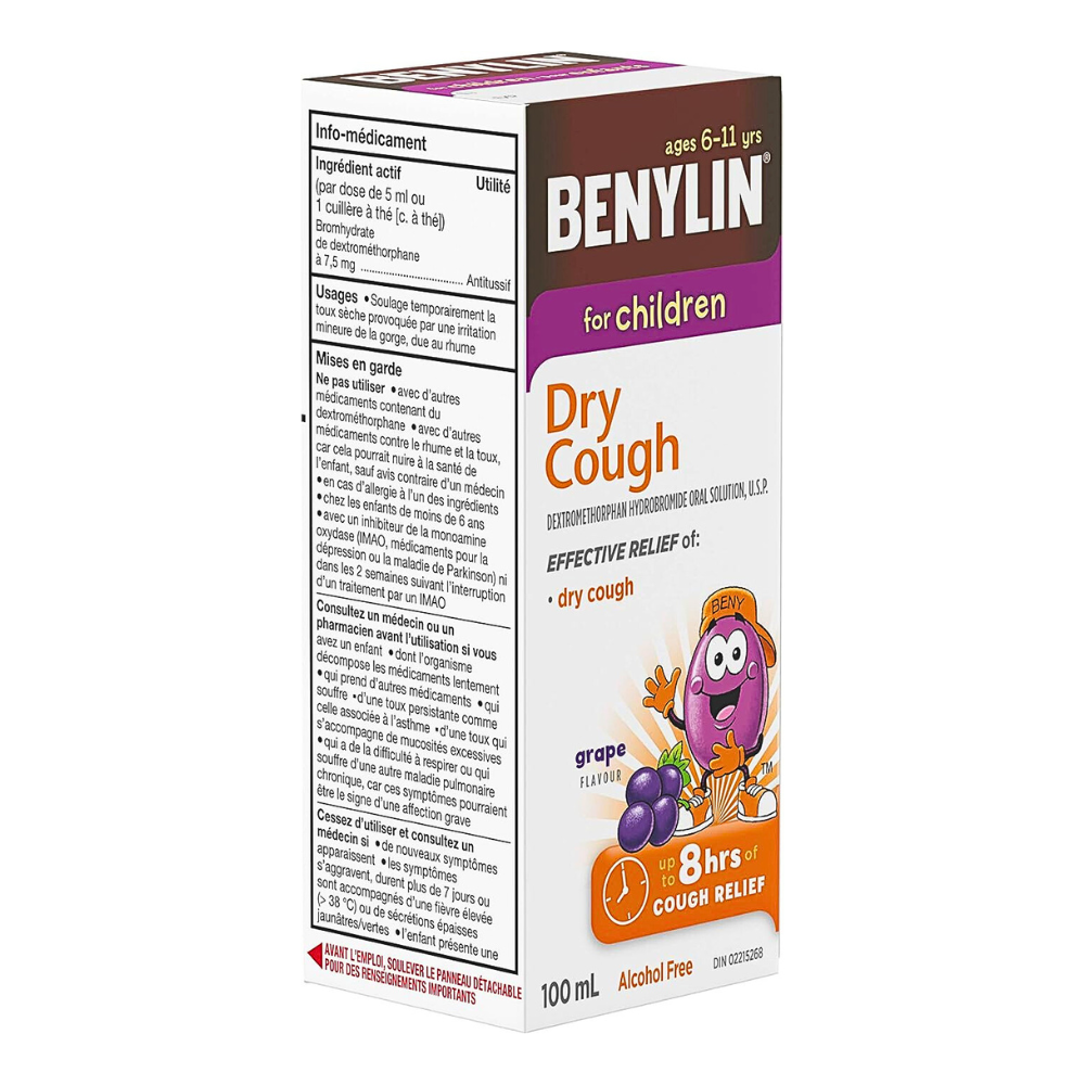 Benylin DM for Children Grape 100ml cough syrup for kids relief