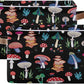 Bohomia Magic Mushroom Storage Basket Large Bin Laundry Boxes Toys Foldable Home Organizer Bag 14.2x10.2x8.3 Inches 2 PCs
