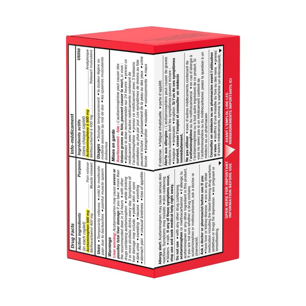 Buy Tylenol Back Pain Extra Strength 500mg 60s | Effective Back Pain Treatment