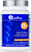 CANPREV D3 ORGANIC COCONUT OIL 120 SOFTGELSCANPREV D3 ORGANIC COCONUT OIL 120 SOFTGELS