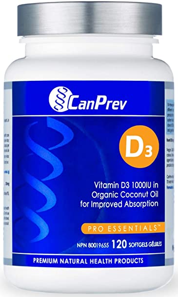 CANPREV D3 ORGANIC COCONUT OIL 120 SOFTGELSCANPREV D3 ORGANIC COCONUT OIL 120 SOFTGELS