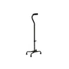 Carex Heavy Duty Quad Cane With Large Base, Black