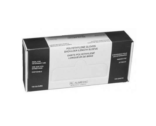 Gloves, Shoulder Length Poly, One Size - 100/Box