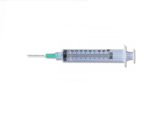 Syringe, 10cc with 21G x 1 in. Needle, 100/Box