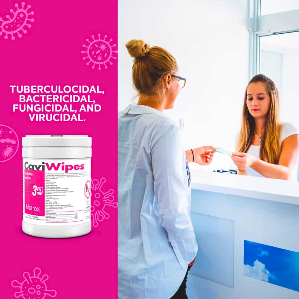 CaviWipes with CaviCide solution