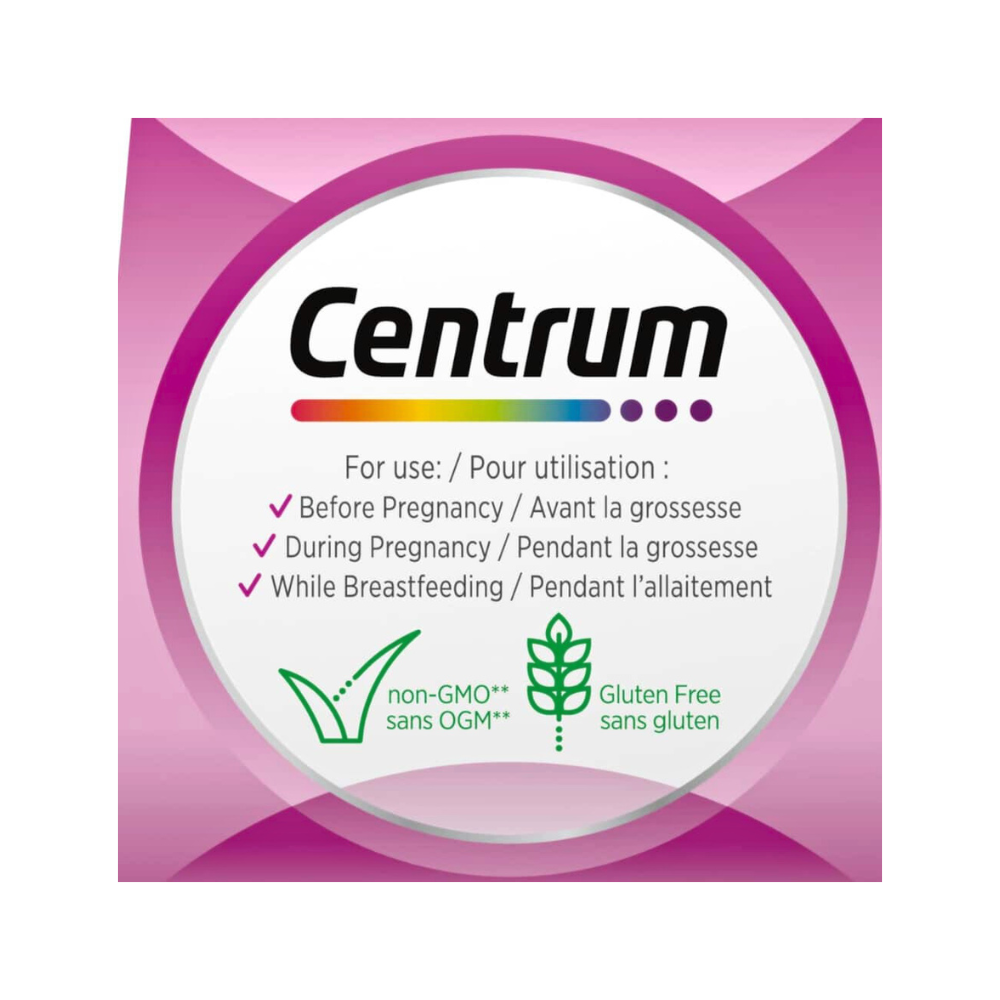 Centrum Prenatal Multivitamin 100 Tablets for Complete Pregnancy Nutrition


