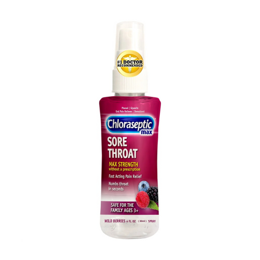 Chloraseptic Max Sore Throat Relief Spray - Wild Berries - 30ml