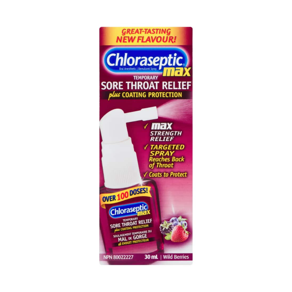 Chloraseptic Max Throat Spray Wild Berries 30mL