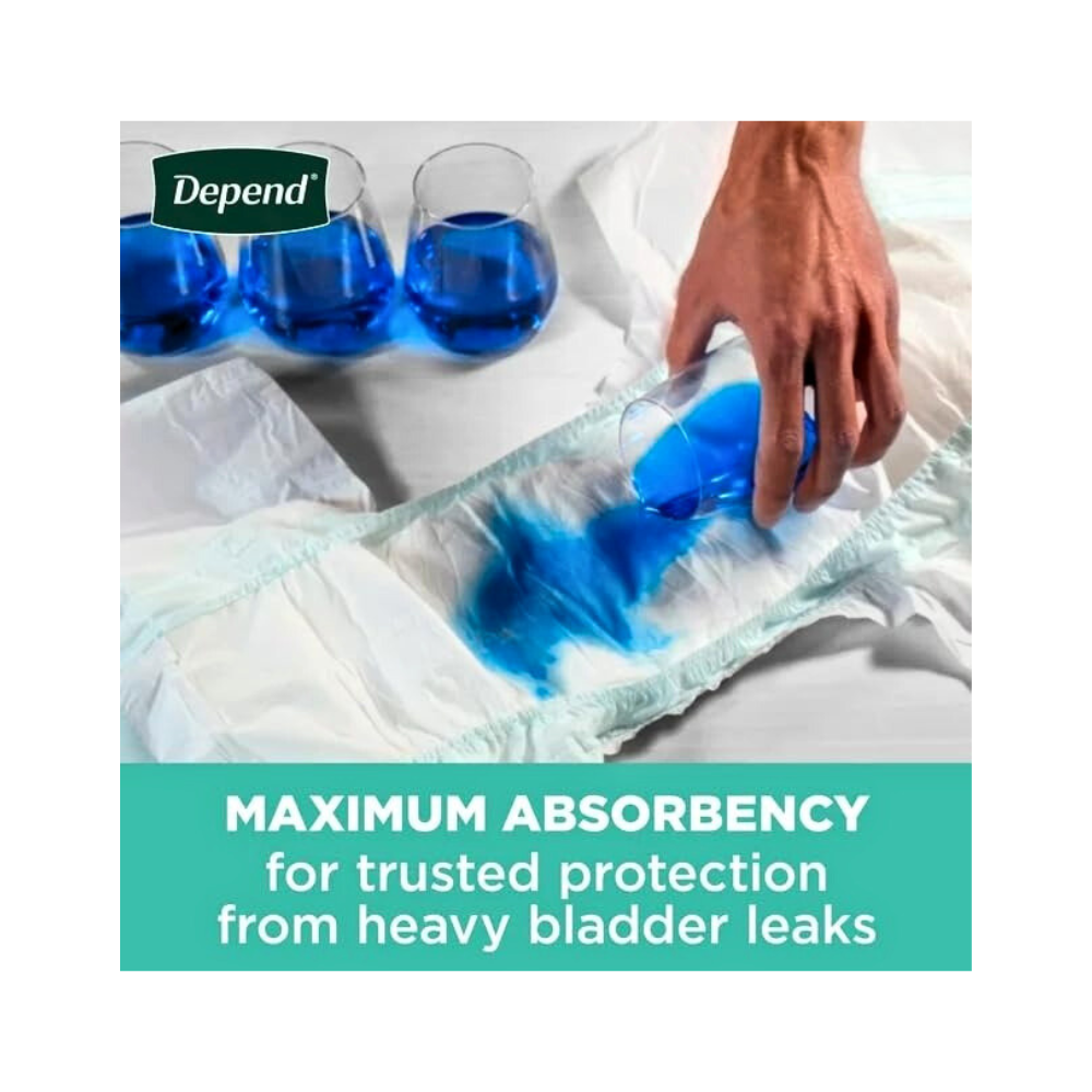Comfortable Incontinence Protection with Tabs Heavy Duty