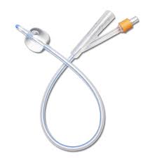 Bx/10 100% Silicone Foley Catheter, Size 24Fr 10Cc