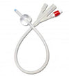 Bx/10 100% Silicone Foley 3 Way Catheter, 16 Fr, 30Ml