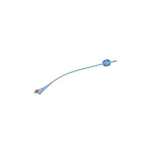Bx/10 Foley Catheter 2-Way Coude-Tip 28Fr 30Cc Silicone-Coated Large Smooth Eyes Sterile Latex Disposable (4968)