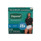 Depend Fresh Protection Adult Incontinence Underwear for Men - Grey - Maximum - Large - 17 Count