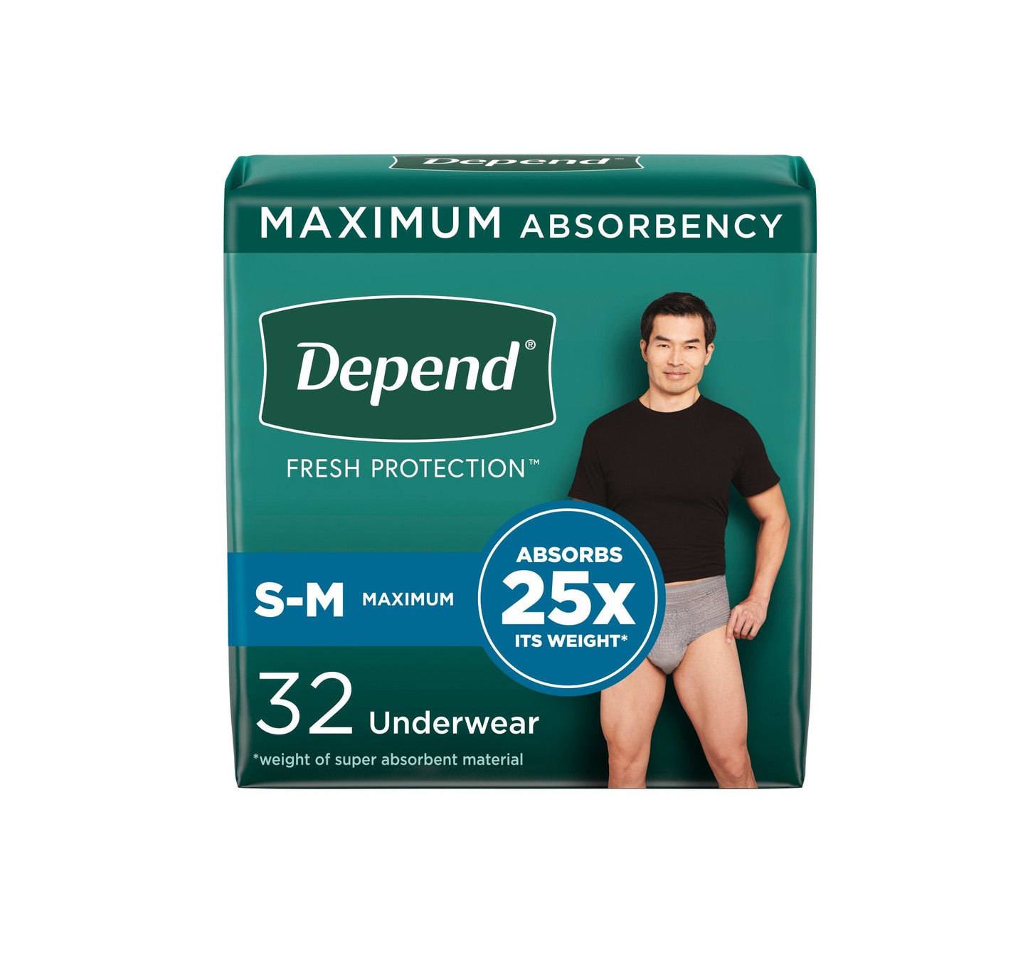 Depend Fresh Protection Adult Incontinence Underwear for Men