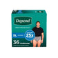 Depend Fresh Protection Incontinence Underwear for Men - Maximum - Extra Large - Gray - 36's