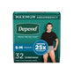 Depend Fresh Protection Incontinence Underwear for Men - Maximum Absorbency - Small/Medium - 32 Count