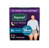 Depend Night Defense Adult Incontinence Underwear for Men - Overnight - XL/12 Count