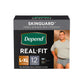 Depend Real Fit Incontinence Pants for Men - Maximum - Large/Extra Large - Grey/Black - 12's
