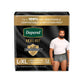 Depend Real Fit Incontinence Underwear for Men, Disposable, Maximum Absorbency, Large/Extra-Large, Black and Grey
