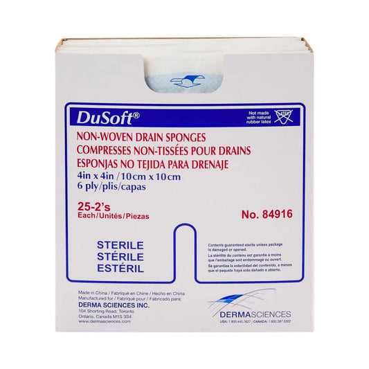 Dusoft Nonwoven Sponge 4  4 Inch Polyester Rayon  Inch
