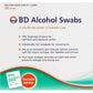 Each box contains 100 individually wrapped swabs.