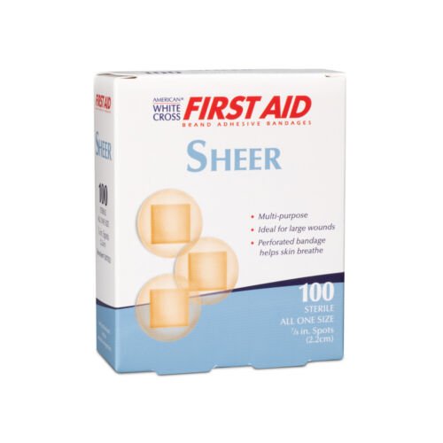 FIRST AID Adhesive Plastic Spot Bandages