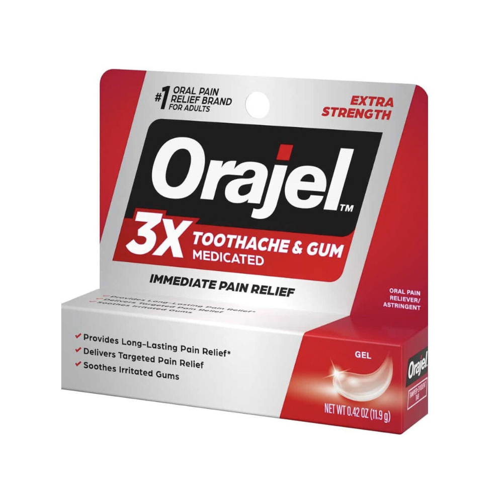 Fast Toothache Relief Gel 3X Strength Formula
