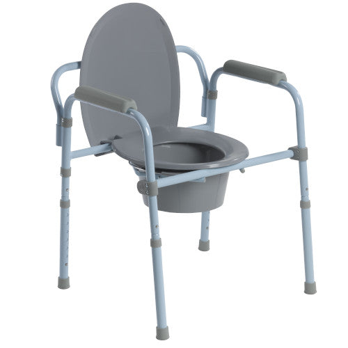 Folding Steel Commode