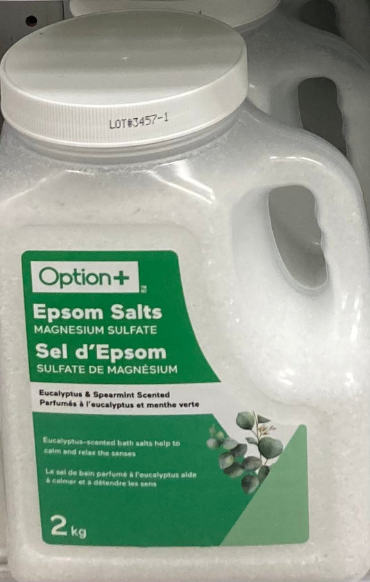 Option+ Epsom Salt 2Kg